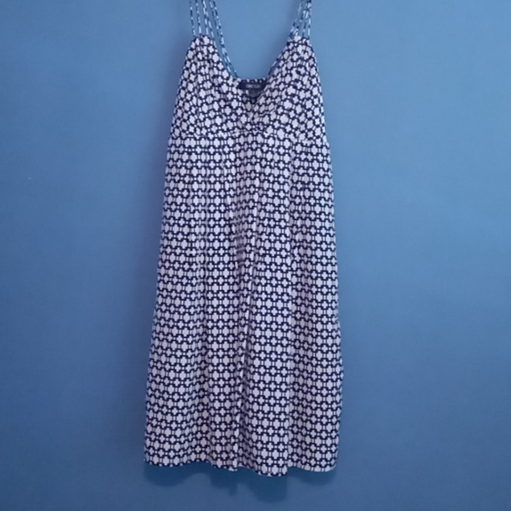 Navy & White Dress